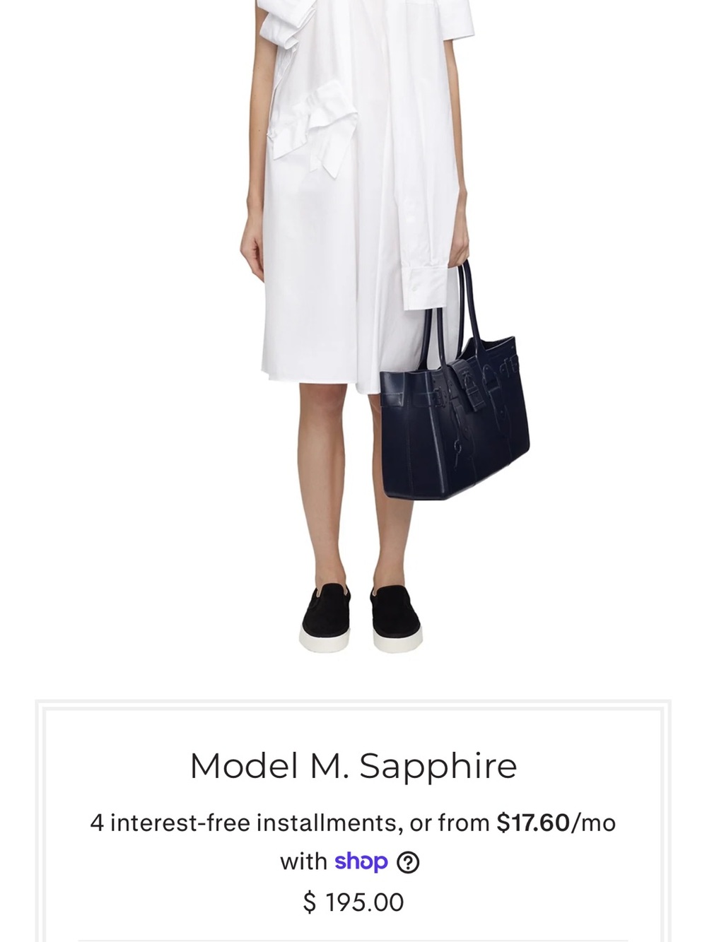 Model M. Sapphire Leather Tote - Women